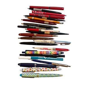 Vintage Pen Lot Advertising Corporate Hotel Bank Industrial Novelty AS IS